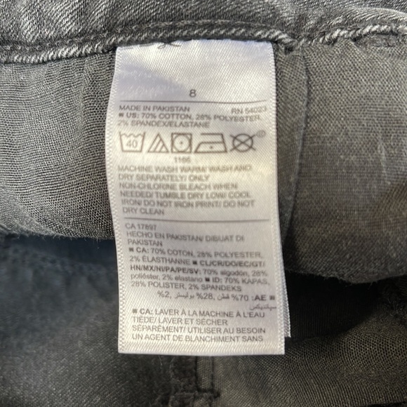 OLD NAVY Rockstar Black Jeans SIZE 8 - Picture 6 of 6